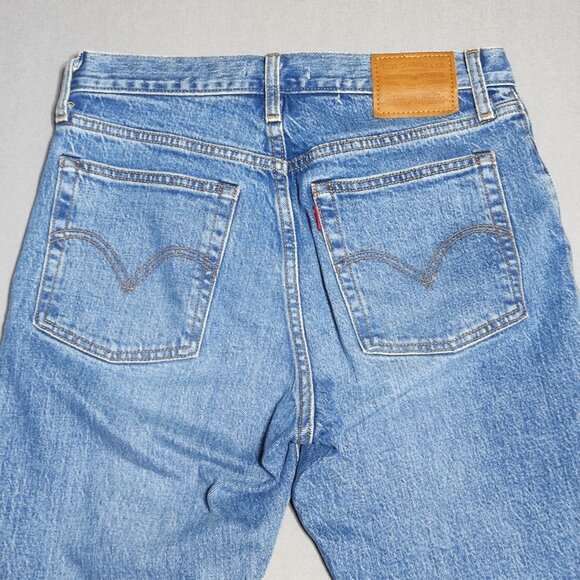 Levi's Wedgie jeans women's size W27 denim blue colour high-rise classic denim - Picture 4 of 16